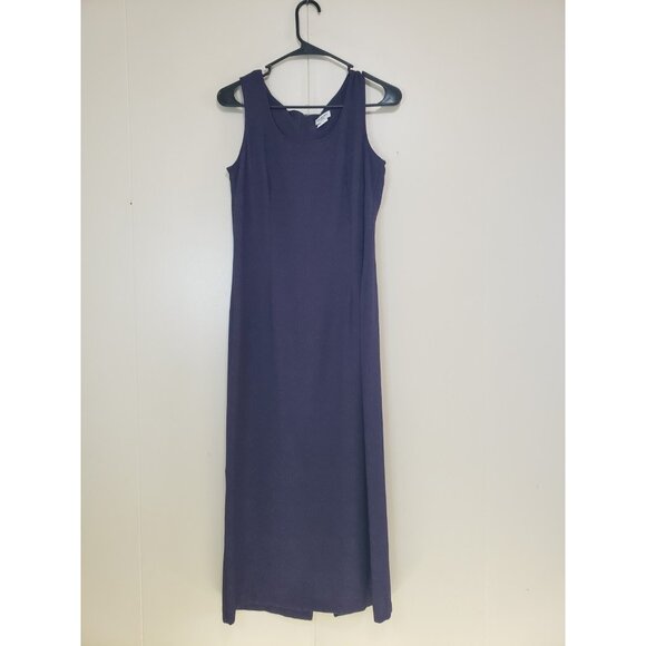 Dorby Womens 10 Dress & Jacket Outfit Set Semi Formal Purple Beaded Blazer Midi - Picture 4 of 6